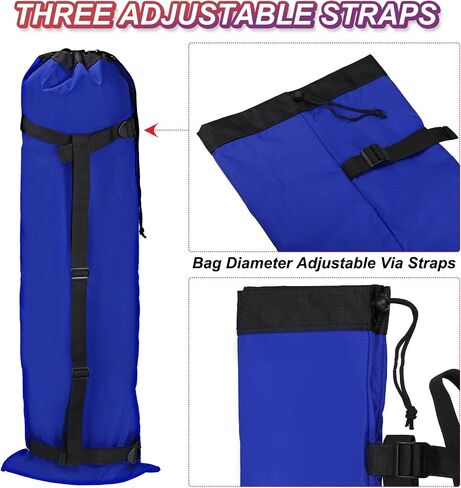 PATIKIL 47 Inch Camp Chair Replacement Bags, 2 Pack Heavy Folding Camping Chair Bag 900D Oxford Large Mouth Storage Bags with Shoulder Strap for Travel Camping, Blue in Saudi Arabia