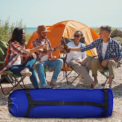 PATIKIL 47 Inch Camp Chair Replacement Bags, 2 Pack Heavy Folding Camping Chair Bag 900D Oxford Large Mouth Storage Bags with Shoulder Strap for Travel Camping, Blue in Saudi Arabia