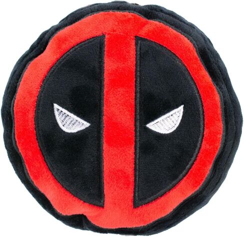 Buckle-Down Dog Toy Plush Deadpool Logo Red Black White, 8" x 6", DTPT-DPBO in Saudi Arabia