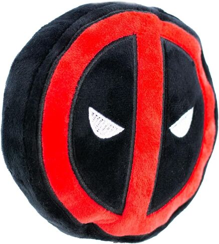 Buckle-Down Dog Toy Plush Deadpool Logo Red Black White, 8" x 6", DTPT-DPBO in Saudi Arabia