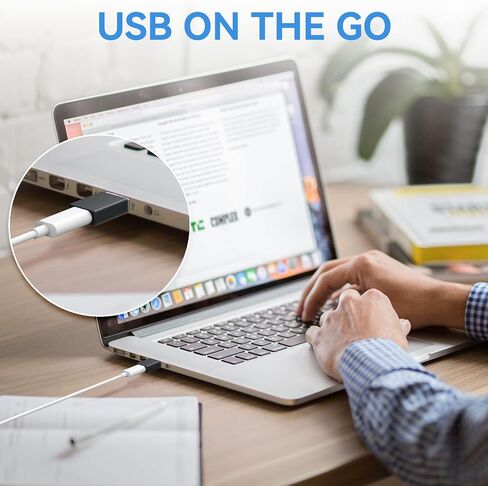 محول USB إلى USB C 3 حزم، محول شاحن من النوع C أنثى إلى ذكر متوافق مع Apple Watch Ultra iWatch 8 7، iPhone 15 14 13 12 Pro Max Plus، Airpods، iPad، Car، Samsung Galaxy (أسود) in Kuwait