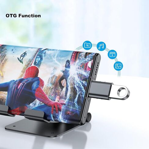محول RIIPOO USB C إلى USB، سرعة نقل بيانات 10 جيجابت في الثانية، تصميم جنبًا إلى جنب، محول USB C ذكر إلى USB A أنثى لأجهزة iPhone 15 Pro Max/iPad/iMac/MacBook Pro وThunderbolt 4/3، عبوتان in Saudi Arabia