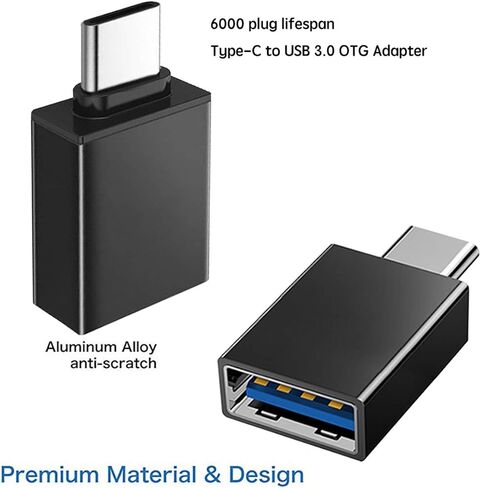 محول USB C إلى USB، ومحول USB-C إلى USB 3.0، ومحول USB من النوع C إلى USB، ومحول Thunderbolt 3 إلى USB أنثى OTG لجهاز MacBook Pro2019، وMacBook Air 2020، وiPad Pro 2020، والمزيد من أجهزة النوع C (أسود فضائي) in Kuwait