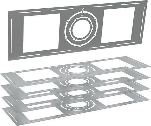 LED Panel Light Bracket Kit for Walls, Pack of 4, Fits 3-6 Inch Openings (4) in Saudi Arabia