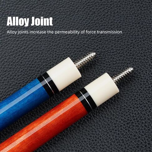 مجموعة من 4 قطع من أغلفة جلدية مقاس 58 بوصة من خشب القيقب الكندي الصلب مقاس 13 مم طرف 19-21 أونصة عصا البلياردو in Kuwait