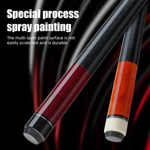 مجموعة من 4 قطع من أغلفة جلدية مقاس 58 بوصة من خشب القيقب الكندي الصلب مقاس 13 مم طرف 19-21 أونصة عصا البلياردو in Kuwait