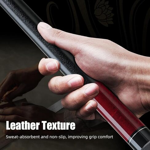 Pool Cues Set of 4 Leather Wrap 58" Hard Rock Canadian Maple 13mm Tip 19-21oz House Bar Pool Cue Sticks Billiards in Saudi Arabia