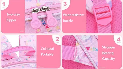 Girls Backpack Set for School Elementary, Rainbow Unicorn Backpack Cute Bookbag Casual School Bag Travel Bag Daypack in Saudi Arabia