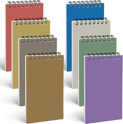 8 قطع من دفاتر الملاحظات الحلزونية الصغيرة، 3 × 5 بوصة دفاتر ملاحظات جيب حلزونية رخامية للكلية دفاتر ملاحظات للنساء هدية اللوازم المدرسية المكتبية in Kuwait