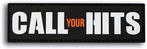 رقعة معنويات PVC "Call Your Hits" - معنويات مضحكة، تكتيكية، رقعة عسكرية - رقعات، رقعات عسكرية - مثالية لمعدات الجيش العسكرية التكتيكية، وحقيبة الظهر، والقبعة، والسترة in Kuwait