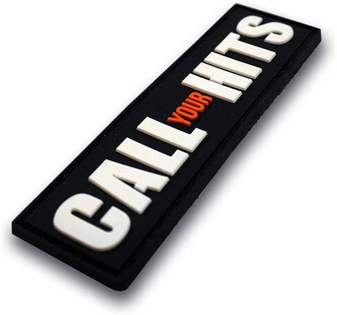 رقعة معنويات PVC "Call Your Hits" - معنويات مضحكة، تكتيكية، رقعة عسكرية - رقعات، رقعات عسكرية - مثالية لمعدات الجيش العسكرية التكتيكية، وحقيبة الظهر، والقبعة، والسترة in Kuwait