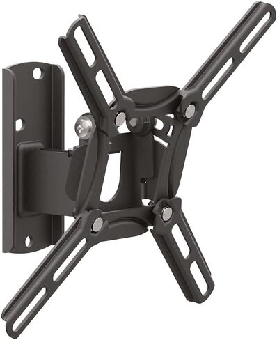 Barkan TV Wall Mount, 13 - 43 inch Full Motion Articulating - 4 Movement Flat / Curved Screen Bracket, Holds up to 55 lbs, Patented, UL Listed, Fits LED OLED LCD, black (2400.B) in Saudi Arabia