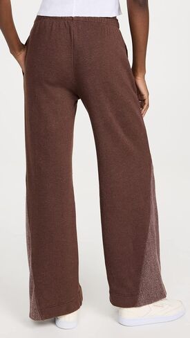 Monrow Women's Reverse Mix Teddy Fleece Sweatpants in Saudi Arabia