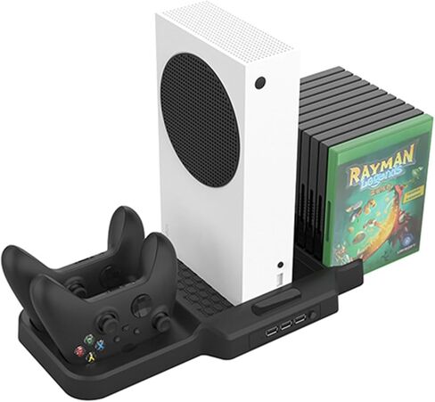 حامل شحن عمودي لأجهزة تحكم Xbox Series S وXbox Series X، وقاعدة مروحة التبريد لـ Xbox Series S وXbox Series X لتخزين قرص وحدة التحكم لحامل تخزين الأقراص المضغوطة لوحدة التحكم X-Box SX/SS in Kuwait