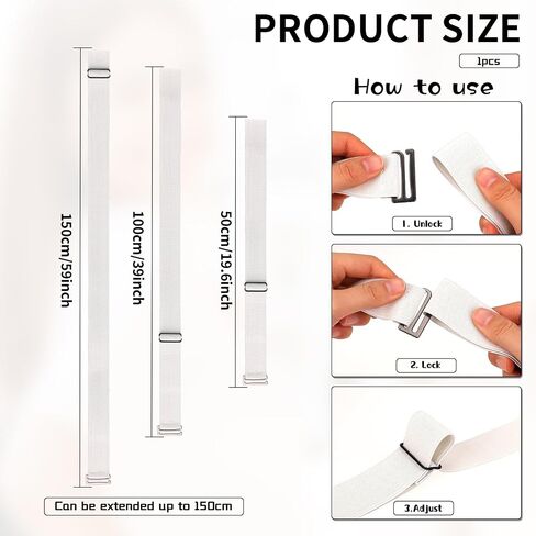 No Show Women Adjustable Elastic Belt Invisible Belt Stretch Waist Belt with Flat Buckle for Pants Jeans Dresses in Saudi Arabia