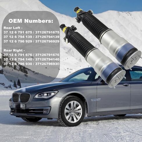 Pair Rear Air Suspension Absorbers w/ADS 37126796929 Replacement for BMW F01 F02 7 Series 740Li Struts 750Li 760Li 2009-2014 37126791675 in Saudi Arabia