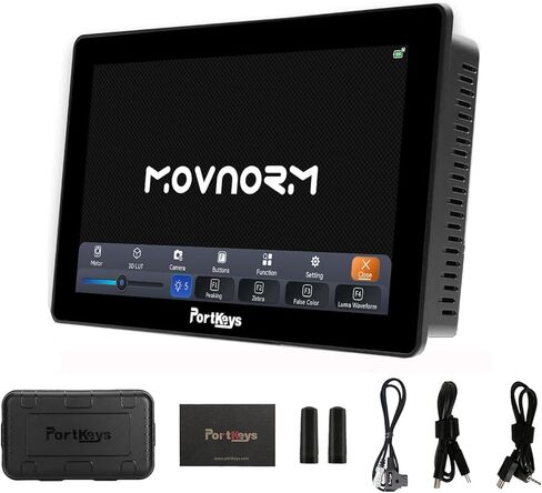 شاشة مراقبة ميدانية للكاميرا Portkeys LH5P II، شاشة لمس 5.5 بوصة 2200nit 1920x1080 تعمل باللمس مع إطار معدني بلوتوث مدمج في وحدة لاسلكية in Kuwait