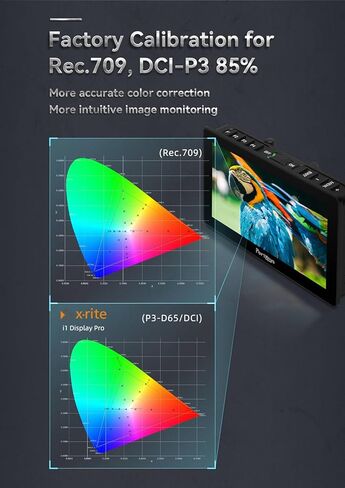 شاشة مراقبة ميدانية للكاميرا Portkeys LH5P II، شاشة لمس 5.5 بوصة 2200nit 1920x1080 تعمل باللمس مع إطار معدني بلوتوث مدمج في وحدة لاسلكية in Kuwait