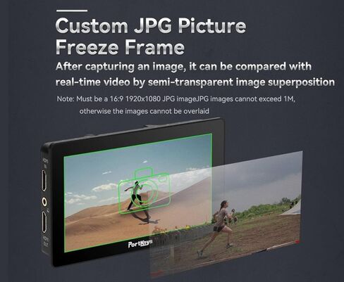 شاشة مراقبة ميدانية للكاميرا Portkeys LH5P II، شاشة لمس 5.5 بوصة 2200nit 1920x1080 تعمل باللمس مع إطار معدني بلوتوث مدمج في وحدة لاسلكية in Kuwait