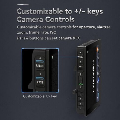 شاشة مراقبة ميدانية للكاميرا Portkeys LH5P II، شاشة لمس 5.5 بوصة 2200nit 1920x1080 تعمل باللمس مع إطار معدني بلوتوث مدمج في وحدة لاسلكية in Kuwait