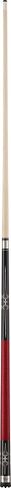 Viper Sinister 58" 2-Piece Billiard/Pool Cue, Black with Burgundy/Cream Points in Saudi Arabia