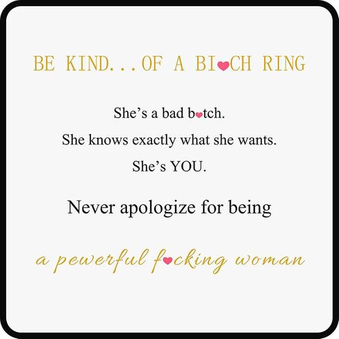 Be Kind...Of A Bi*ch - Hidden Message Necklace, Be Kind of a b Hidden Necklace, Personalized 3D Engraving Vertical Bar Necklace, Stainless Steel Be kind Necklace for Women Girls in Saudi Arabia