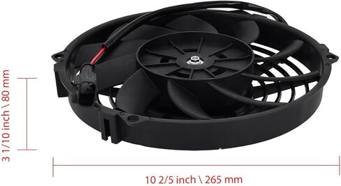 مروحة 78-1181 12 فولت 225 ملم متوافقة مع سلسلة Thermo King V V-100 V-190 V-200 V-300 V-400 V-500 ES-100 ES-200 ES-300 C-090 استبدال VA07-AP12/C-31A 30-315890-42 in Kuwait