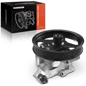 A-Premium Power Steering Pump, with Pulley, Compatible with Ford Crown Victoria 2007-2011 & Lincoln Town Car 2007-2011 & Mercury Grand Marquis 2007-2011, V8 4.6L, Replace # 8W7Z3A674C, 8W7Z3A674A