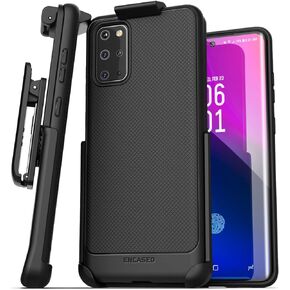 Encased Galaxy S20 Plus Case with Belt Clip - Thin Armor Grip Cover with Holster (Samsung S20+)