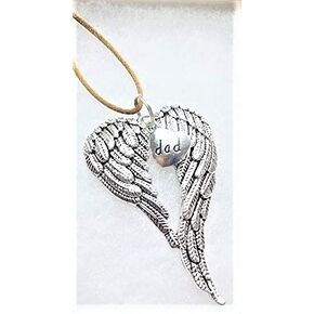 Dad Memorial Angel Wings Christmas Ornament Sympathy Bereavement Keepsake In Memory of Father Gift