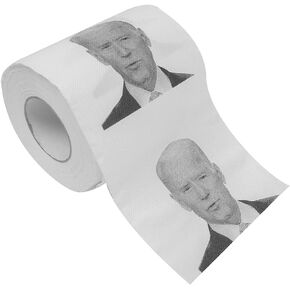 Treasure Gurus Novelty President Joe Biden Toilet Paper Roll Funny TP Party Supply Political Gag Gift Prank Practical Joke