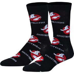 Crazy Socks, Ghostbusters, Supernatural 80's Movie, Men's Novelty Gift Socks
