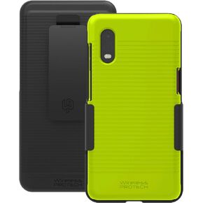 Case with Clip Compatible with Samsung Galaxy XCover Pro Phone Model SM-G715. Heavy Duty Rotating Belt Clip Holster and Durable Slim Case Combo (Black)