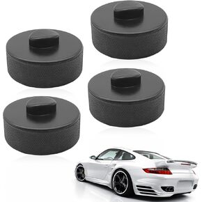 4pcs Rubber Jack Pad Support Adapter Point Trolly Jacking Pucks Trolly Car Removal Repair Tool for Porsche Boxster & Cayman 718 911 964 991 993 996 997
