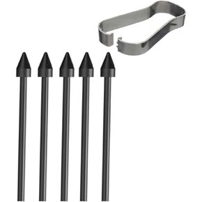 5 Pcs Black Book Pro 360 S Pen Nibs Replacement for Samsung Galaxy Book Pro 360 2 S Pen Tips Replacement Book Pro 360 3 S Pen Nibs with Tweezer