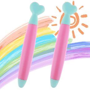 Kid Friendly Stylus Pens for Touch Screens, 2 Pcs Stylus Pens for Children Tablet Stylus Pen Anti Slip Easy Grip Universal Touch Safe Compatible with All Touch Devices(B-Style)