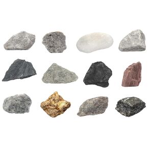 EISCO 12 Piece Introduction to Metamorphic Rocks Kit - Includes 1" Specimens - Great for Geology Classrooms & Basic Field Testing Labs - Tech Cut Rocks