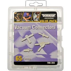 Dorman 799-355 Vacuum Connectors Value Pack- 8 Sku's- 65 Pieces Universal Fit