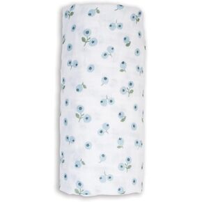 lulujo Baby Swaddle Blanket Unisex Softest 100% Cotton Muslin Swaddle Blanket Neutral Receiving Blanket for Girls & Boys| 40in x 40in| Baby Gift| Blueberies