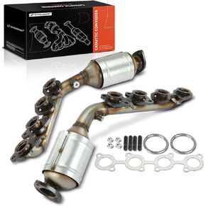 A-Premium Left and Right 2-PC Exhaust Manifold Catalytic Converter Kit Direct-Fit Compatible with Toyota 4Runner 2003-2004 4.7L & Lexus GX470 2003-2004 4.7L, EPA Compliant, Replace# 1710450180