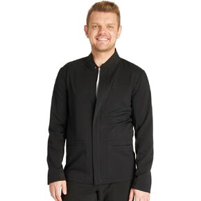 Cherokee Men's Scrub Jacket, Zip Front Stand-Up Collar and Snap at The Neck Closure - CK329A