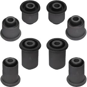 Complete Front Upper & Lower Control Arm Bushing Kit 8 pcs Left & Right - Compatible With QX56 2004-2013, Armada 2005-2019, FRONTIER D4 2005-2019, PATHFINDER R5 2005-2012