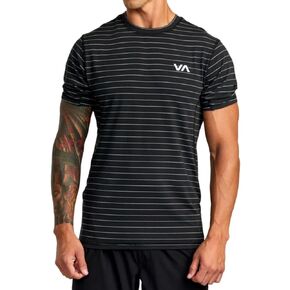 RVCA Women's Sport Vent Stripe Short Sleeve Tee