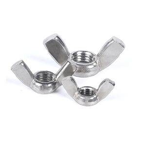 Hooshing 30PCS Wing Nuts Assorted Kit 1/4"-20(10PCS) 5/16"-18(10PCS) 3/8"-16(10PCS) 304 Stainless Steel Wing Nuts Fasteners Parts Butterfly Nut