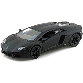 Lamborghini Matt Black Aventador LP 700-4 1:38 5" Pull Back Diecast Car