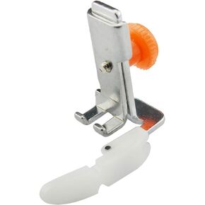 ZIGZAGSTORM 6792 Teflon Adjustable Zipper Piping Cording Presser Foot Fits All Low Shank Singer, Brother, Babylock, Euro-Pro, Janome, Kenmore, White, Juki, Simplicity, Elna and More Sewing Machine