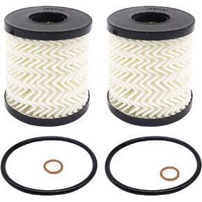 11427622446 Engine Oil Filter Compatible with BMW Mini Cooper Clubman Countryman Paceman Replaces 1J910012 2PCS