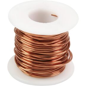 Fielect 28AWG Magnet Wire 0.33mm Inner Dia Enameled Copper Wire Enameled Magnet Winding Wire Temperature Rating 155℃ Magnetic Coil for Transformers Inductors, Electric Appliance