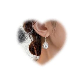 Boho Pearl Drop Earrings for Women Teardrop Pearl Earrings Pearl Dangle Hook Earrings Gold Pearl Bead Earrings Wedding Pearl Earrings Jewelry for Girls Gifts