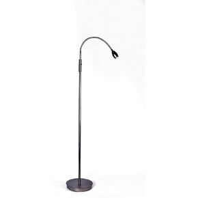 Patented Focus Adjustable LED Beam Floor Lamp with Gooseneck for Reading, Crafting or Hobby